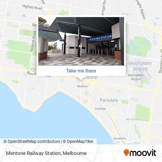 Mentone Railway Station map