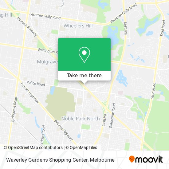 Waverley Gardens Shopping Center map
