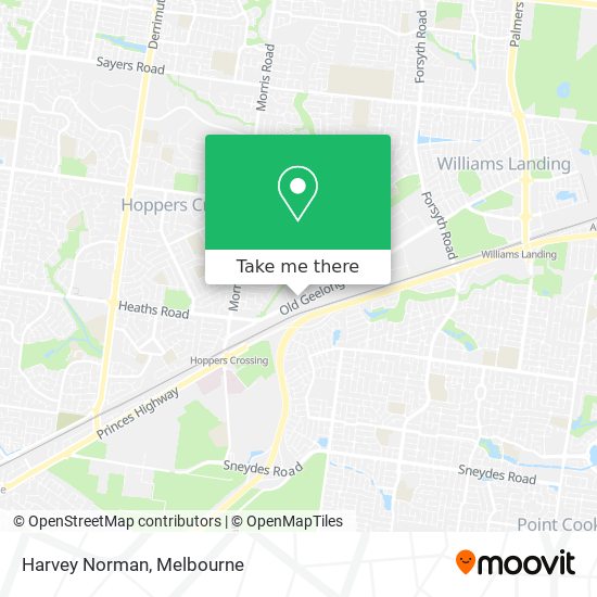Harvey Norman map