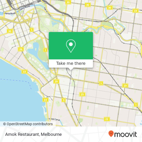 Amok Restaurant map