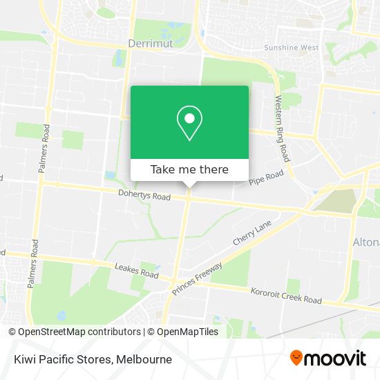 Kiwi Pacific Stores map