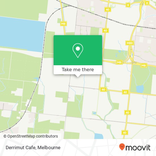 Derrimut Cafe map