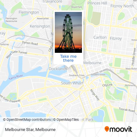 Melbourne Star map