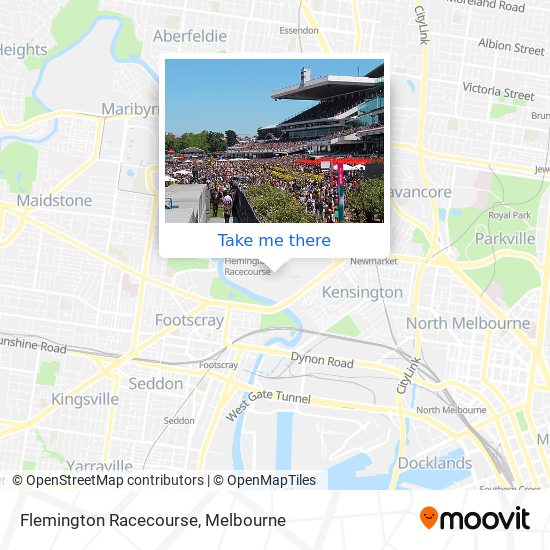 Mapa Flemington Racecourse