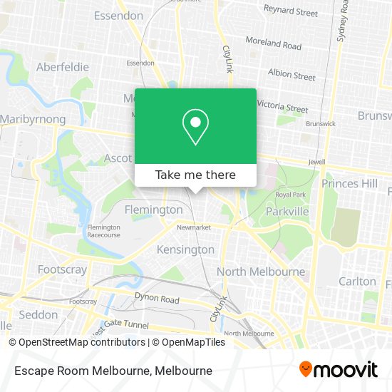 Escape Room Melbourne map