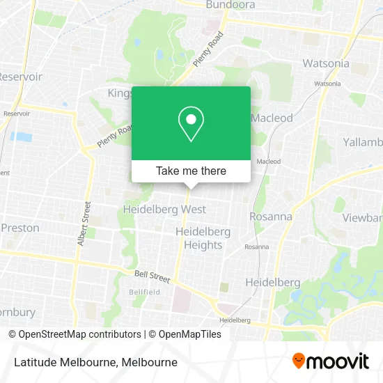 Latitude Melbourne map