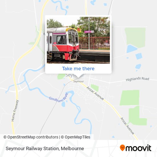 Seymour Railway Station map