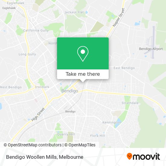 Bendigo Woollen Mills map