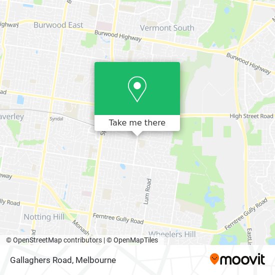 Gallaghers Road map