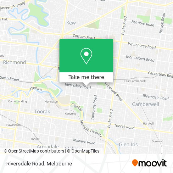 Mapa Riversdale Road