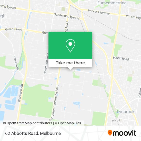 62 Abbotts Road map