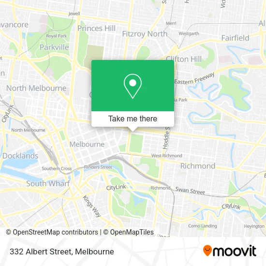 332 Albert Street map