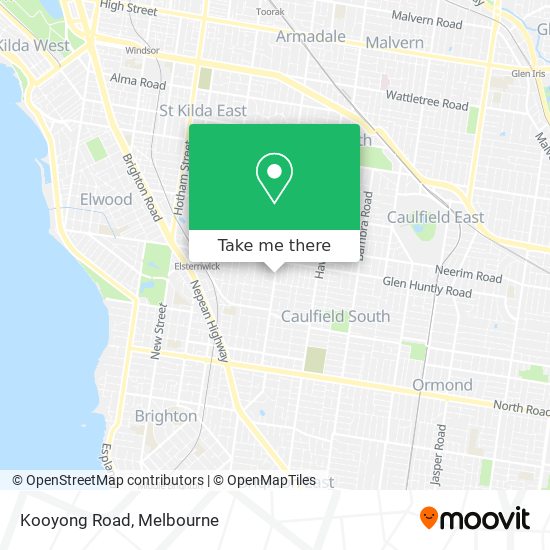 Kooyong Road map