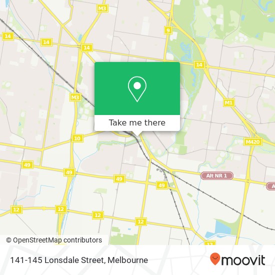 141-145 Lonsdale Street map