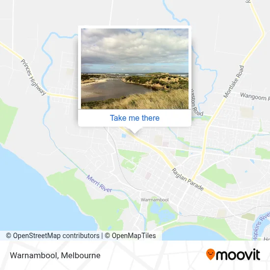 Mapa Warnambool