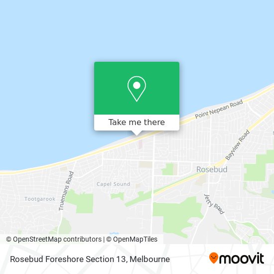 Rosebud Foreshore Section 13 map