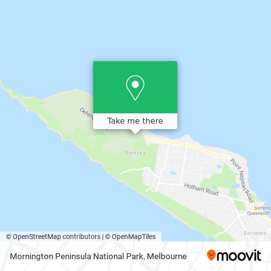 Mornington Peninsula National Park map