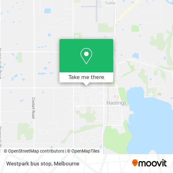 Westpark bus stop map