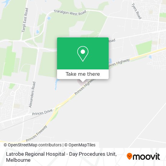 Latrobe Regional Hospital - Day Procedures Unit map