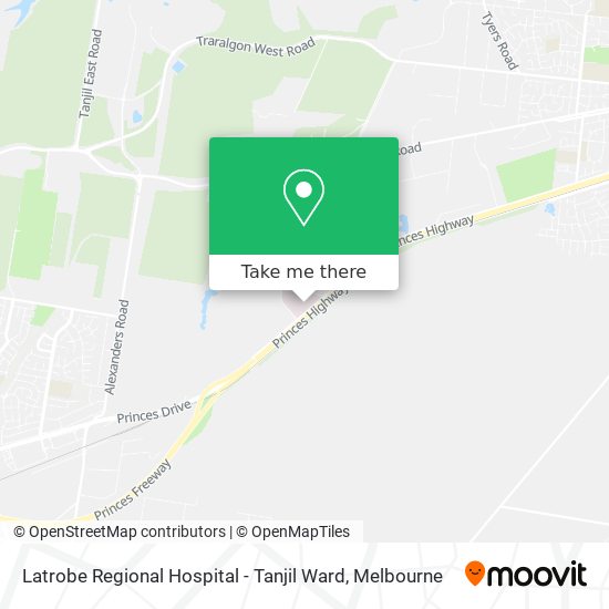 Latrobe Regional Hospital - Tanjil Ward map