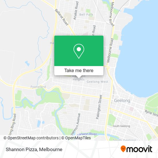 Shannon Pizza map