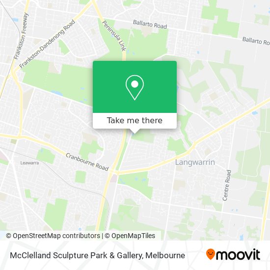 Mapa McClelland Sculpture Park & Gallery