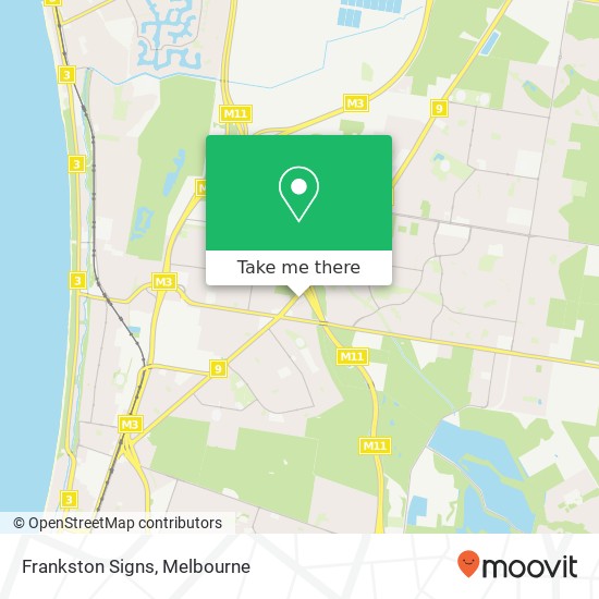 Mapa Frankston Signs