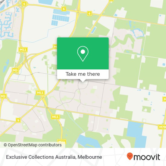 Exclusive Collections Australia map