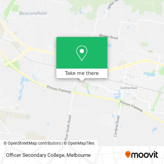 Officer Secondary College map