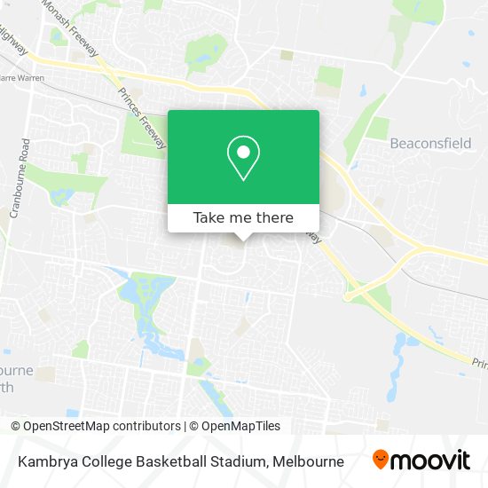 Kambrya College Basketball Stadium map