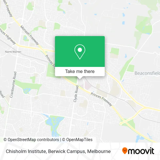 Chisholm Institute, Berwick Campus map