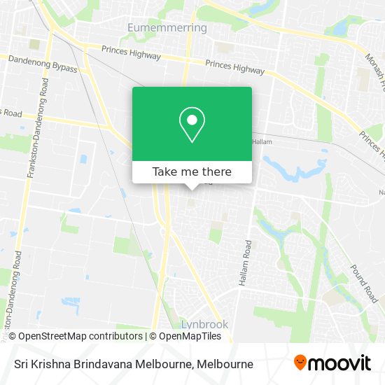 Sri Krishna Brindavana Melbourne map