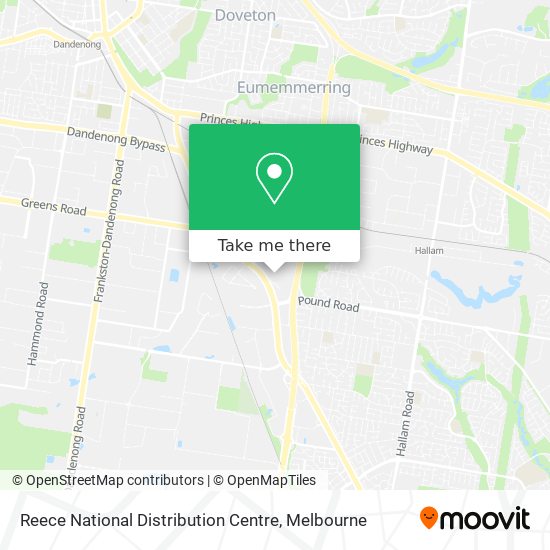 Reece National Distribution Centre map