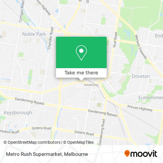 Metro Rush Supermarket map