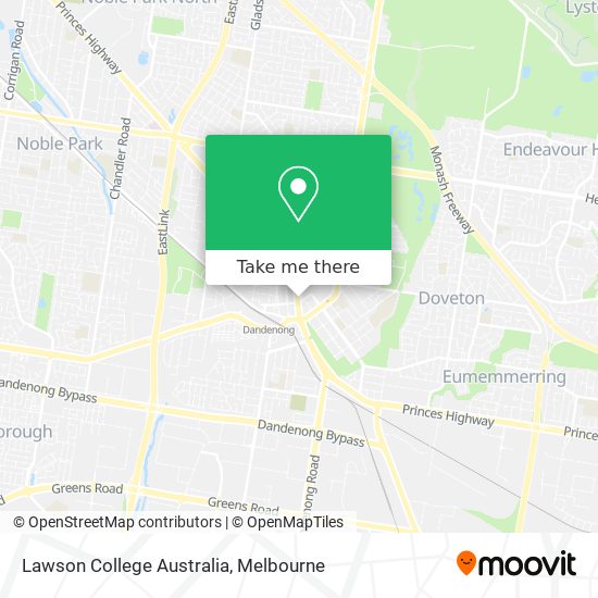 Lawson College Australia map