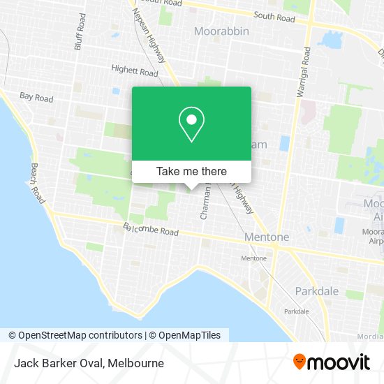 Jack Barker Oval map