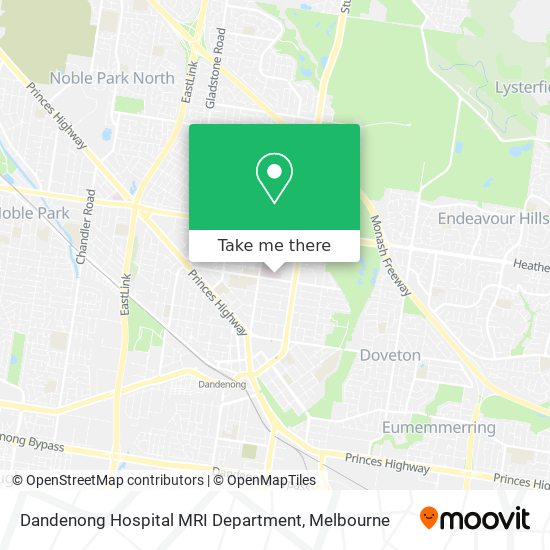 Dandenong Hospital MRI Department map