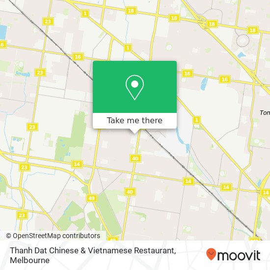 Thanh Dat Chinese & Vietnamese Restaurant map