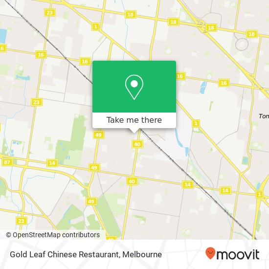 Gold Leaf Chinese Restaurant map