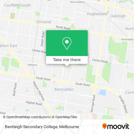 Mapa Bentleigh Secondary College