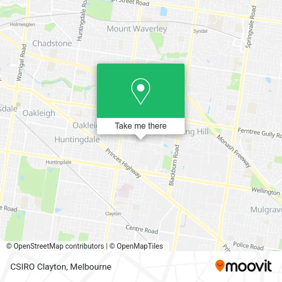 CSIRO Clayton map