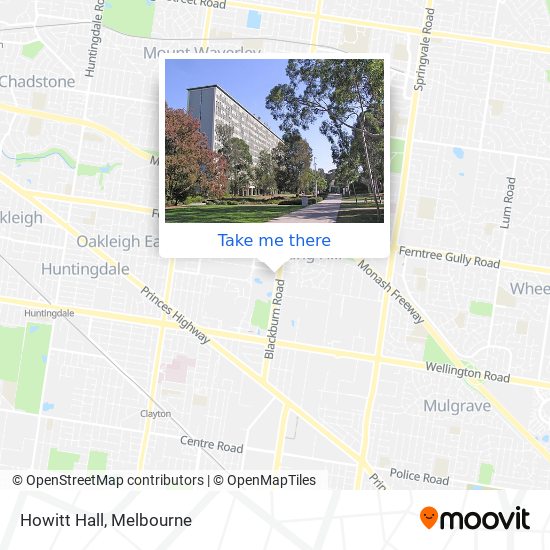 Howitt Hall map