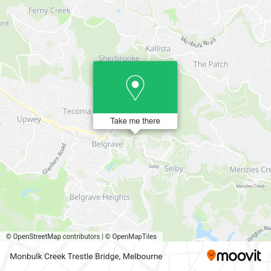 Monbulk Creek Trestle Bridge map