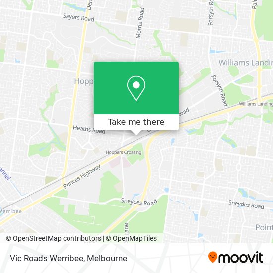Vic Roads Werribee map