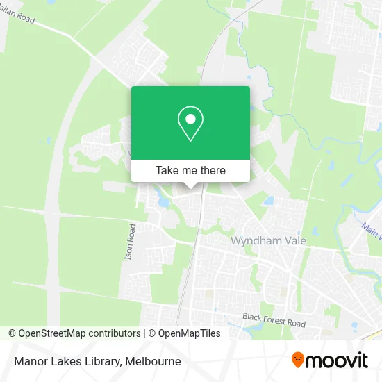 Mapa Manor Lakes Library