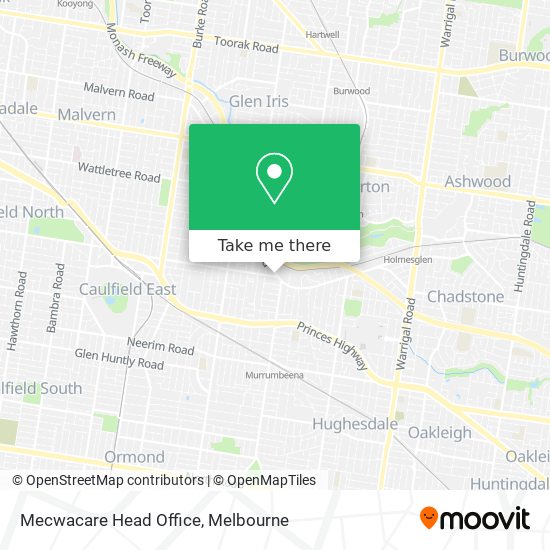 Mecwacare Head Office map