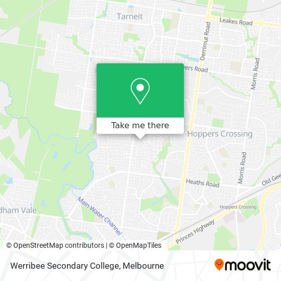 Werribee Secondary College map
