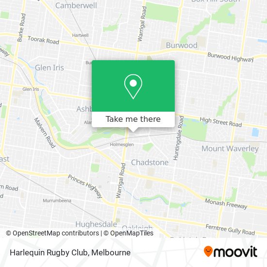 Harlequin Rugby Club map