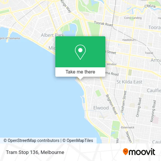 Tram Stop 136 map