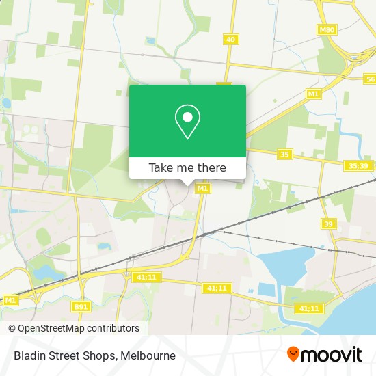 Bladin Street Shops map